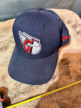 New Era Cleveland Guardians New Era 9FORTY Adjustable Hat Cap Blue